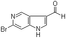 结构式 CAS# 1000341-75-2, 6-溴-1H-吡咯并[3,2-c]吡啶-3-甲醛