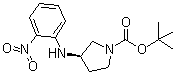 structure of CAS# 1000370-76-2, (3R)-3-[(2-Nitrophenyl)amino]-1-pyrrolidinecarboxylic acid 1,1-dimethylethyl ester