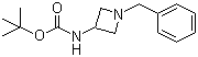 structure of CAS# 1000577-78-5, N-[1-(Phenylmethyl)-3-azetidinyl]carbamic acid tert-butyl ester