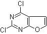 结构式 CAS# 1000577-84-3, 2,4-二氯呋喃并[2,3-d]嘧啶