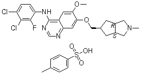 结构式 CAS# 1000599-06-3, XL 647 对甲苯磺酸盐