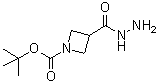 structure of CAS# 1001907-44-3, tert-Butyl 3-(hydrazinecarbonyl)azetidine-1-carboxylate;1,3-Azetidinedicarboxylic acid 1-(1,1-dimethylethyl) ester 3-hydrazide