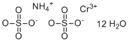 structure of CAS# 10022-47-6, Ammonium chromium disulfate dodecahydrate