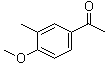 structure of CAS# 10024-90-5, 3'-Methyl-4'-methoxyacetophenone;1-(4-Methoxy-3-methylphenyl)ethanone; 4-Acetyl-2-methylanisole; 4'-Methoxy-3'-methylacetophenone
