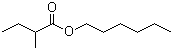 结构式 CAS# 10032-15-2, 异戊酸己酯; 2-甲基丁酸己酯