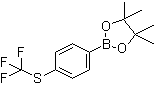 结构式 CAS# 1005206-25-6, 4-三氟甲硫基苯硼酸频哪醇酯