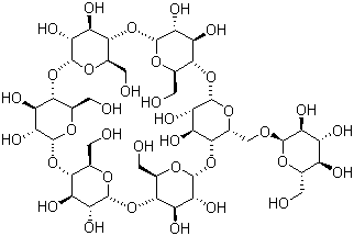6-O-alpha-D-Glucosyl-alpha-cyclodextrin molecular structure (CAS 10058-19-2)