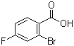 structure of CAS# 1006-41-3, 2-Bromo-4-fluorobenzoic acid