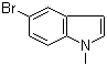5-Bromo-1-methyl-1H-indole molecular structure (CAS 10075-52-2)