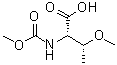 结构式 CAS# 1007881-21-1, N-(甲氧羰基)-O-甲基-L-苏氨酸