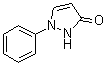 structure of CAS# 1008-79-3, 1,2-Dihydro-1-phenyl-3H-pyrazol-3-one;1-Phenyl-1,2-dihydropyrazol-3-one; 1-Phenyl-3-hydroxypyrazole