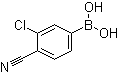 structure of CAS# 1008415-02-8, 3-Chloro-4-cyanophenylboronic acid;4-Cyano-3-chlorophenylboronic acid