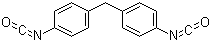 4,4'-Diphenylmethane diisocyanate molecular structure (CAS 101-68-8)