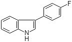 结构式 CAS# 101125-32-0, 3-(4-氟苯基)吲哚