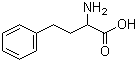 结构式 CAS# 1012-05-1, DL-高苯丙氨酸; 2-氨基-4-苯基丁酸