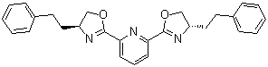 结构式 CAS# 1012042-02-2, 2,6-二[(4S)-4,5-二氢-4-(2-苯基乙基)-2-恶唑基]吡啶