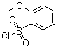 structure of CAS# 10130-87-7, 2-Methoxyphenylsulfonyl chloride;2-(Methyloxy)benzenesulfonyl chloride; 2-Methoxybenzene-1-sulfonyl chloride; 2-Methoxybenzenesulfonyl chloride; o-Methoxybenzenesulfonyl chloride