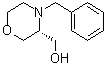 structure of CAS# 101376-26-5, (3R)-4-(Phenylmethyl)-3-morpholinemethanol;(R)-(4-Benzylmorpholin-3-yl)methanol