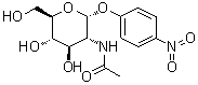 structure of CAS# 10139-02-3, 4'-Nitrophenyl-2-acetamido-2-deoxy-alpha-D-glucopyranoside;p-Nitrophenyl 2-acetamido-2-deoxy-alpha-D-glucopyranoside