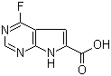 结构式 CAS# 1016241-81-8, 4-氟-7H-吡咯并[2,3-d]嘧啶-6-羧酸