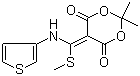 2,2-Dimethyl-5-[(methylthio)(3-thienylamino)methylene]-1,3-dioxane-4,6-dione molecular structure (CAS 1016552-75-2)