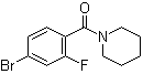 structure of CAS# 1017035-01-6, (4-Bromo-2-fluorophenyl)-1-piperidinylmethanone
