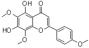 structure of CAS# 10176-66-6, 5,7-Dihydroxy-6,8,4'-trimethoxyflavone;Navadensin; Nevadensin; Nevadensin A; Pedunculin