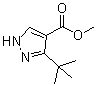 结构式 CAS# 1017782-45-4, 3-叔丁基-1H-吡唑-4-羧酸甲酯