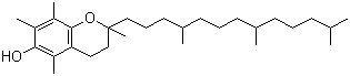 structure of CAS# 10191-41-0, Vitamin E;DL-alpha-Tocopherol; 3,4-Dihydro-2,5,7,8-tetramethyl-2-(4,8,12-trimethyltridecyl)-2H-1-benzopyran-6-ol