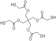 结构式 CAS# 10193-99-4, 季戊四醇四巯基乙酸酯