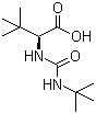 结构式 CAS# 101968-85-8, N-叔丁基氨基甲酰基-L-叔亮氨酸