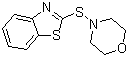 2-Benzothiazolyl-N-morpholinosulfide molecular structure (CAS 102-77-2)