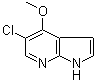 structure of CAS# 1020056-69-2, 5-Chloro-4-methoxy-1H-pyrrolo[2,3-b]pyridine