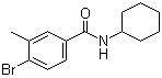 structure of CAS# 1020252-80-5, 4-Bromo-N-cyclohexyl-3-methylbenzamide