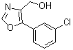 structure of CAS# 1020252-88-3, 5-(3-Chlorophenyl)-4-oxazolemethanol