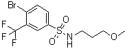 structure of CAS# 1020252-98-5, 4-Bromo-N-(3-methoxypropyl)-3-(trifluoromethyl)benzenesulfonamide
