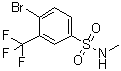 structure of CAS# 1020253-01-3, 4-Bromo-N-methyl-3-(trifluoromethyl)benzenesulfonamide