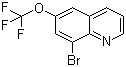 结构式 CAS# 1020253-25-1, 8-溴-6-三氟甲氧基喹啉