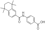 结构式 CAS# 102121-60-8, 4-[(5,6,7,8-四氢-5,5,8,8-四甲基-2-萘基)甲酰氨基]苯甲酸