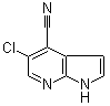 结构式 CAS# 1021339-16-1, 5-氯-1H-吡咯并[2,3-b]吡啶-4-甲腈