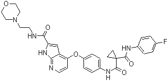 结构式 CAS# 1021950-26-4, 酪氨酸激酶抑制剂