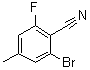 结构式 CAS# 1023971-89-2, 2-溴-6-氟-4-甲基苯甲腈