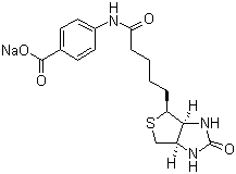 结构式 CAS# 102418-74-6, 生物素 4-氨基苯甲酸钠盐