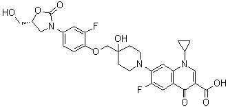 结构式 CAS# 1025097-10-2, Cadazolid