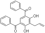 结构式 CAS# 102593-74-8, 2-烯丙基-4,6-二苯甲酰基间苯二酚