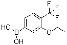 结构式 CAS# 1026796-35-9, B-[3-乙氧基-4-(三氟甲基)苯基]硼酸