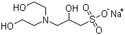 结构式 CAS# 102783-62-0, 3-[N,N-双(2-羟乙基)氨基]-2-羟基丙磺酸单钠盐; DIPSO 单钠盐