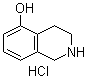 结构式 CAS# 102879-34-5, 1,2,3,4-四氢-5-羟基异喹啉盐酸盐