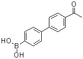 structure of CAS# 1029438-14-9, (4'-Acetyl[1,1'-biphenyl]-4-yl)boronic acid