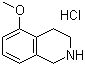 结构式 CAS# 103030-69-9, 5-甲氧基-1,2,3,4-四氢异喹啉盐酸盐